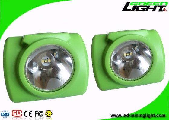Cordless Rechargeable Miners Headlamp Safety Explosion Proof 3.7V Warna Hijau