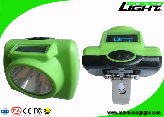 Cordless Rechargeable Miners Headlamp Safety Explosion Proof 3.7V Warna Hijau
