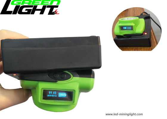 Lampu Pertambangan LED Batubara 13000 LUX Lampu Cap Isi Ulang Mendukung Pengisian USB