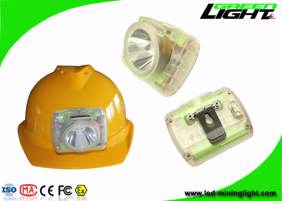 15000 Lux Mining Cap Lights PC ABS Bahan Layar OLED Dengan Tubuh Transparan