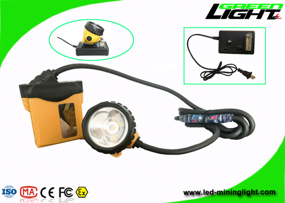 Hight Lightness Led Miners Light, Headlamp Penambang Isi Ulang 25000lux IP68