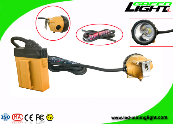 Hight Lightness Led Miners Light, Headlamp Penambang Isi Ulang 25000lux IP68