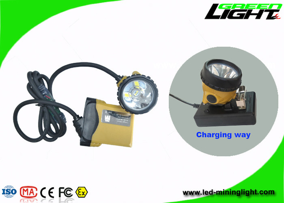 25000lux LED Mining Light High Beam 10.4Ah Kapasitas Dengan Cable Flashing Light