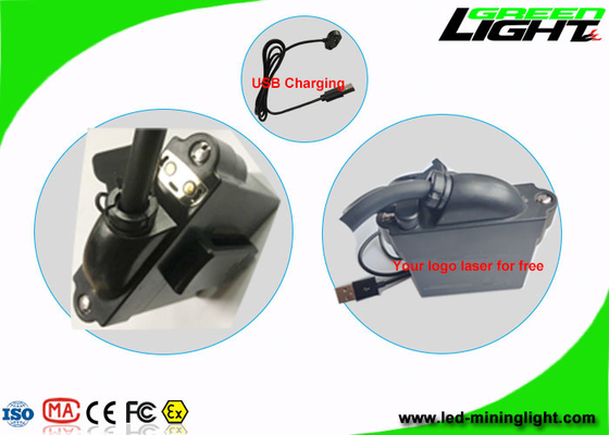 Lampu Safety Mining Cap High Low Beam 10000lux Dengan Indikasi Pengisian Kabel USB