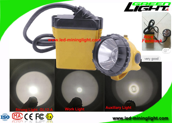 Desain Tunggal 25000 Lux Cree LED Miners Light Impact Resistant Dengan Cable Toughened Glass