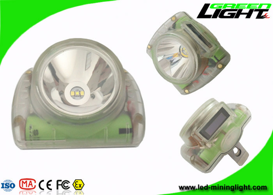 13000lux LED Cordless Mining Cap Lamps Pengisian USB Tahan Air IP68 Dengan Layar OLED