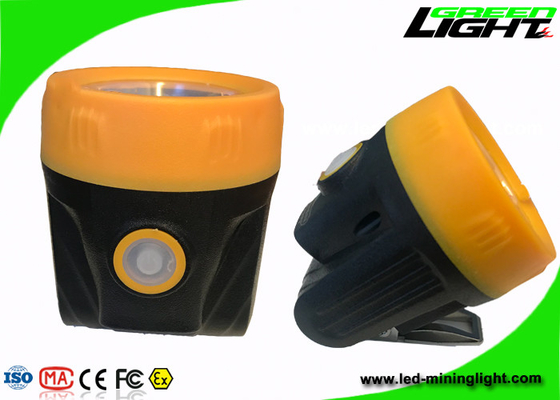 Bahan ABS Led Mining Cap Lamp 10000lux Brightness Anti Explosive Dengan USB Charger