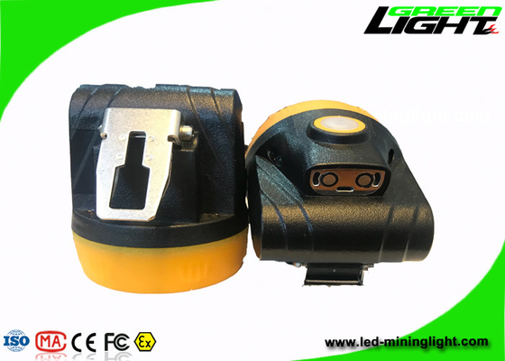 Bahan ABS Led Mining Cap Lamp 10000lux Brightness Anti Explosive Dengan USB Charger