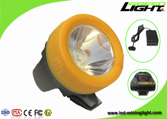 3.7V Lampu LED Topi Keras Isi Ulang, Lampu Penambang Cap Bahan ABS Tanpa Kabel