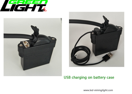 Headlamp Penambang Isi Ulang Jenis WISDOM, Tutup Penambangan LED Mendukung Pengisian Daya USB