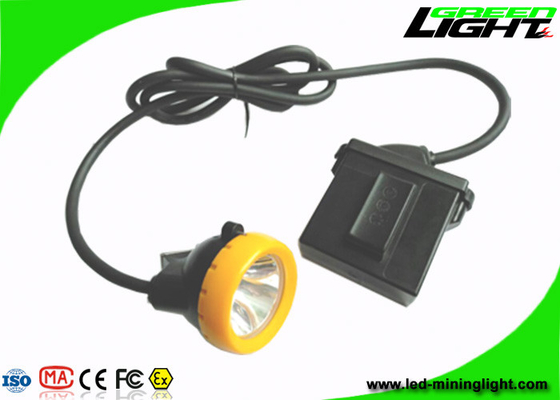 Safety Miners Cap Lamp 7.8Ah Li - Ion Battery 10000Lux High Beam Corded Type