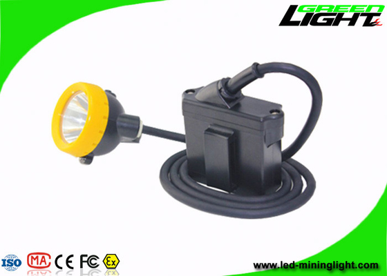 Safety Miners Cap Lamp 7.8Ah Li - Ion Battery 10000Lux High Beam Corded Type