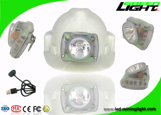 Lampu Tambang Tanpa Kabel Isi Ulang Layar OLED Pengisi Daya USB Bahan Hard PC