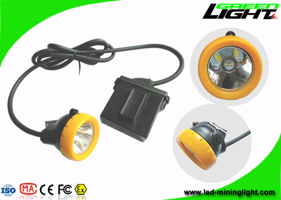 CREE LED Mining Hard Hat Led Lights 10000Lux Dengan Fungsi Peringatan Daya Rendah