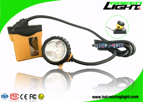 IP68 Waterproof Mining Hard Hat Led Lights 3.7V 25000lux Brightness 1200 Siklus Baterai