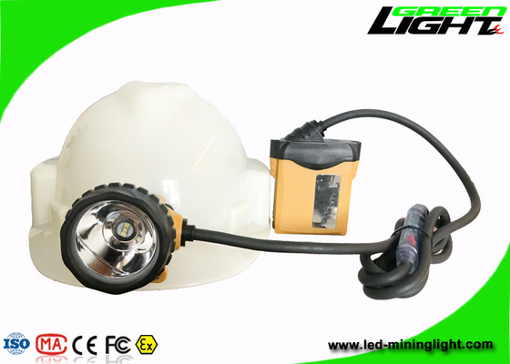 IP68 Waterproof Mining Hard Hat Led Lights 3.7V 25000lux Brightness 1200 Siklus Baterai