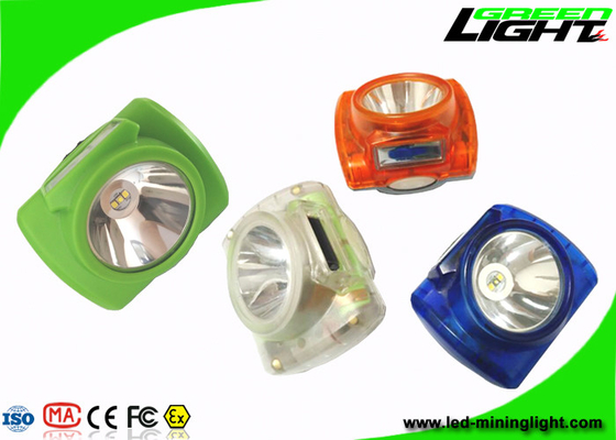 CREE LED Cordless Mining Lights PC ABS Material 13000lux Dengan Alarm Daya Baterai Rendah