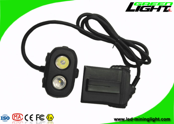Lampu Led Topi Keras Penambangan Balok Ganda, Lampu Depan Led Isi Ulang, Penerangan Tinggi