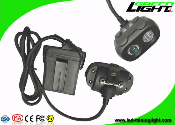 Lampu Pertambangan LED Iluminasi Tinggi IP68 Dual Beam Safety Underground Cap Lamp
