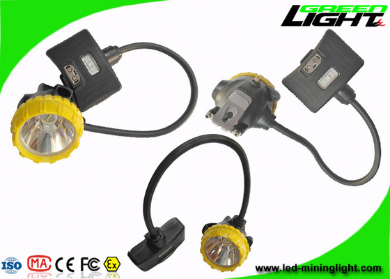 Lampu Tutup Penambangan IP68 Baterai Panasonic 15000lux Semi Corded 3.7V 450mA 6.8Ah