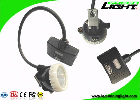 Lampu Topi Keras Pertambangan Semi Kabel 5.2Ah Baterai Li-Ion Dengan Lampu Peringatan Belakang