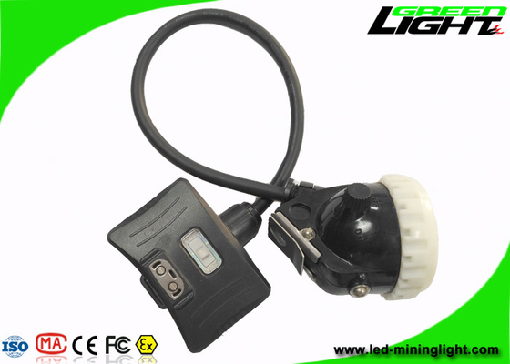 Lampu Tutup Bawah Tanah Keselamatan Lampu Pertambangan LED Hitam 10000lux 5.2Ah Isi Ulang