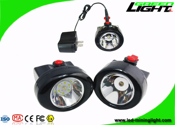 Lampu Tutup Penambangan Batubara Warna Hitam IP67 Waterproof 2.8Ah Baterai Li-Ion Isi Ulang