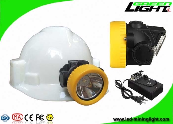 IP68 5000lux ABS Material Led Mining Headlamp 2.2Ah Baterai Dengan Waktu Pencahayaan 15 jam