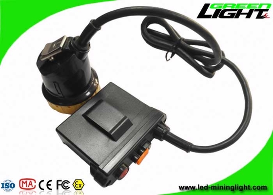3.7W Lampu Penambang Batubara Lumen Tinggi 50000 Lux IP67 Tahan Air 11.2Ah Kapasitas Baterai Besar