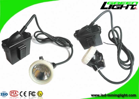 High Beam Corded Cree LED Mining Light Headlamp 10000lux 6.6Ah Kapasitas Baterai