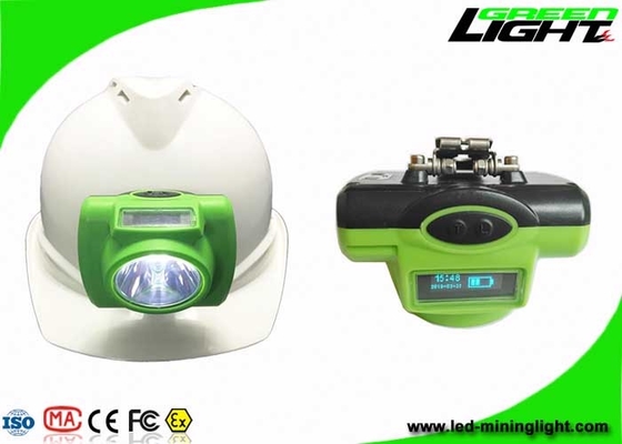 All In One Structure LED Mining Light ABS PC Material 3.7V 6.8Ah Baterai Dengan Layar OLED