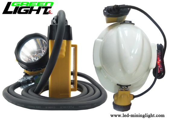Aluminium Lighting Cup, Headlamp Penambang Isi Ulang 25000lux IP68 CREE Sumber Cahaya