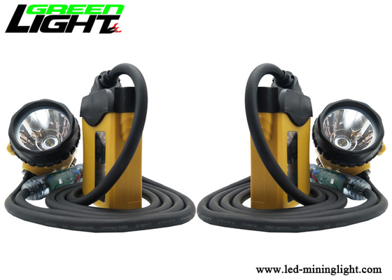 Aluminium Lighting Cup, Headlamp Penambang Isi Ulang 25000lux IP68 CREE Sumber Cahaya