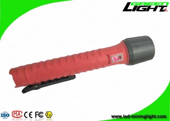 Kecerahan Kuat IP68 Explosion Proof Flashlight USB 4.4Ah Li - Ion Battery 25000lux