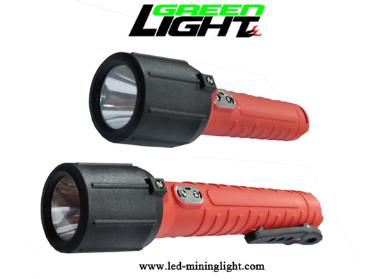 25000lux 10W Isi Ulang Torch Light Anti Explosive Dengan Tampilan Waktu Layar penyelamatan penggunaan, industri dan eksplorasi