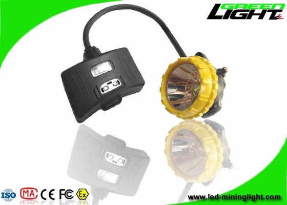 Semi Corded Rechargeable LED Headlamp 15000lux 6.8Ah Kapasitas Besar IP68 1.7W