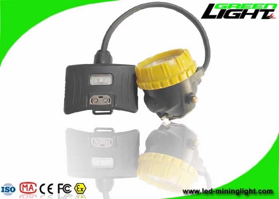 Semi Corded Rechargeable LED Headlamp 15000lux 6.8Ah Kapasitas Besar IP68 1.7W