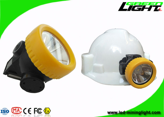 ABS Material Mining Cap Lights 2.2Ah Kapasitas Baterai 5000lux Garansi 1 Tahun