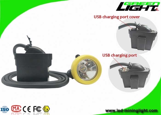 Lampu Led Topi Keras Penambangan Isi Ulang, Lampu Penambang Cap Mendukung Pengisi Daya USB