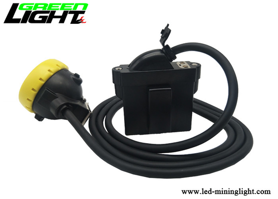 Bahan PC Miners Cap Lamp 1.65m Panjang Kabel Baterai 6.6Ah Super Tahan Air