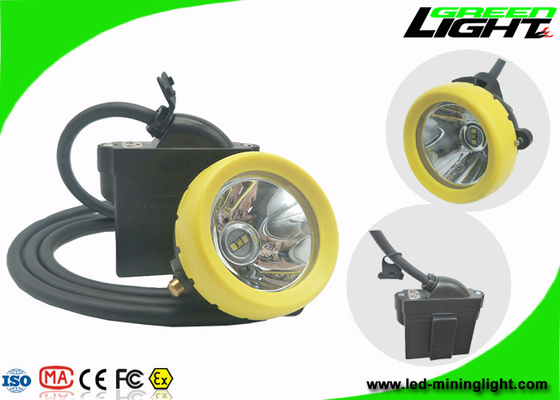 Fungsi SOS Mining Cap Lights Lampu LED Keselamatan Isi Ulang 10000lux Brightness