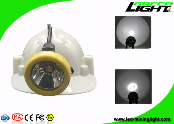 Fungsi SOS Mining Cap Lights Lampu LED Keselamatan Isi Ulang 10000lux Brightness