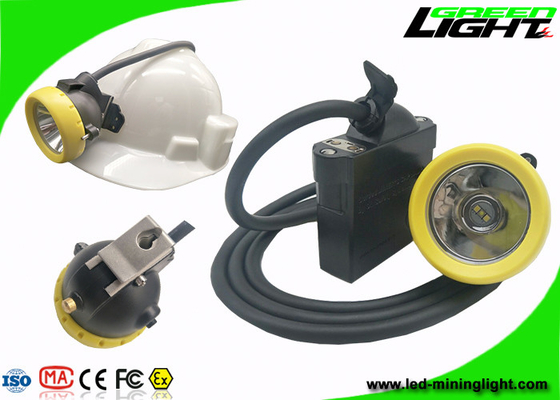 Fungsi SOS Mining Cap Lights Lampu LED Keselamatan Isi Ulang 10000lux Brightness