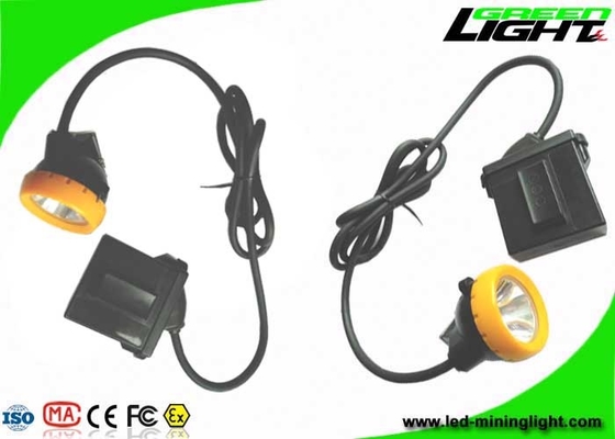 Lampu Helm Penambang LED Explosion Proof IP68 7.8Ah Li - Ion Battery 10000lux Brightness