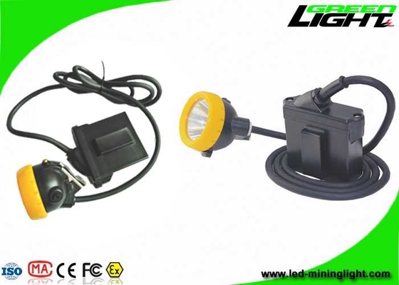 Lampu Helm Penambang LED Explosion Proof IP68 7.8Ah Li - Ion Battery 10000lux Brightness