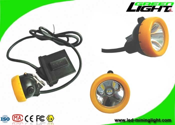 Lampu Helm LED Mining Light 6.6Ah Baterai Li - Ion Dengan 1000 Siklus Baterai