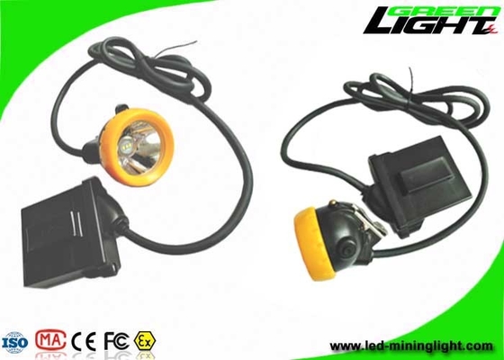 Lampu Helm LED Mining Light 6.6Ah Baterai Li - Ion Dengan 1000 Siklus Baterai