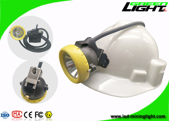Lampu Pertambangan LED Bawah Tanah Anti Explosive 10000 Lux Brightness Silicon Button Cap
