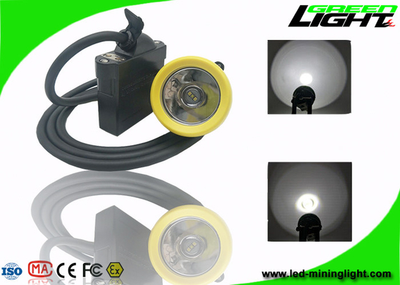 Lampu Pertambangan LED Bawah Tanah Anti Explosive 10000 Lux Brightness Silicon Button Cap
