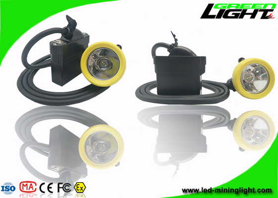 1.67W IP68 Miners Helmet Light 10000lux Brightness USB Charger Garansi 1 Tahun